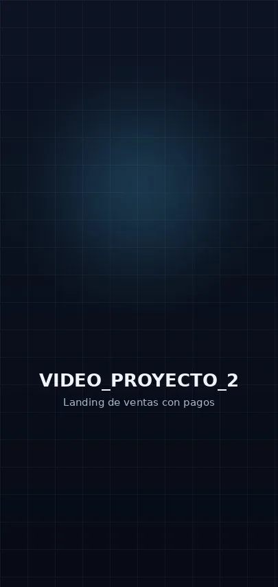 Vista previa de landing de ventas con integración de pagos