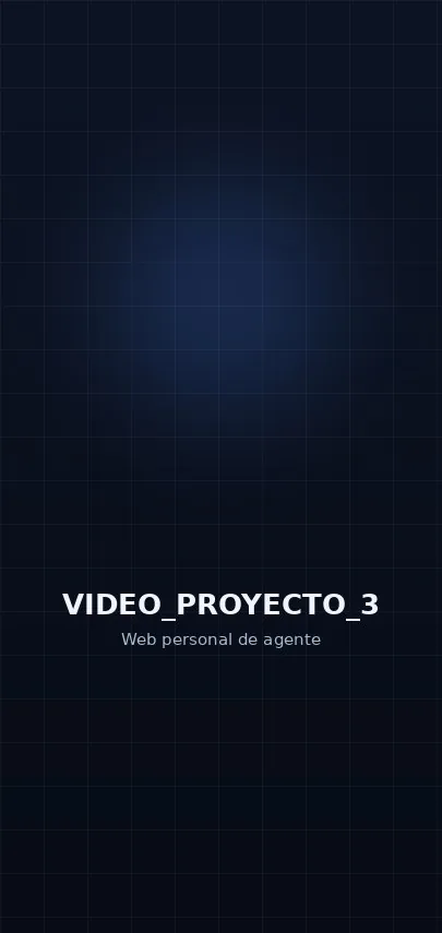 Vista previa de la página web personal de agente inmobiliario