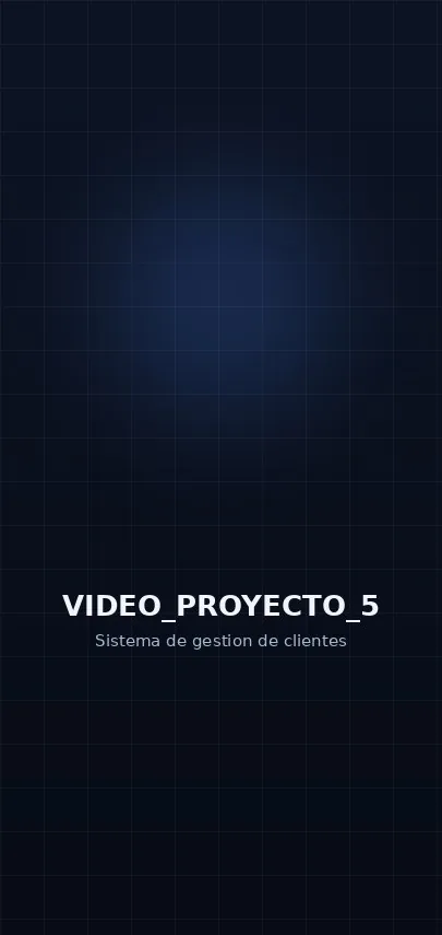 Vista previa del sistema de gestión de clientes
